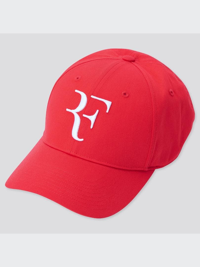 新品　完売品　ユニクロ　ロジャーフェデラー　テニスキャップ　赤