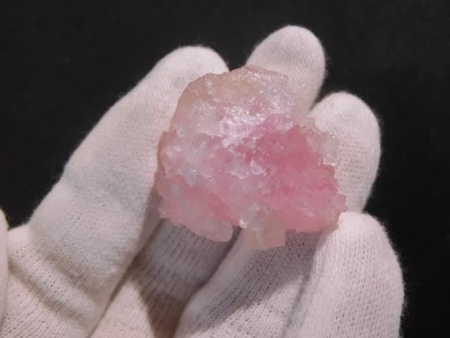 【ローズクォーツ クラスター 】希少 結晶 原石