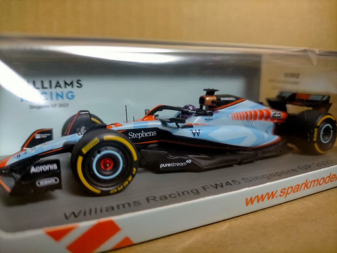 SPARK 1/43 ウィリアムズ F1 FW45 アルボン 2023 Gulf