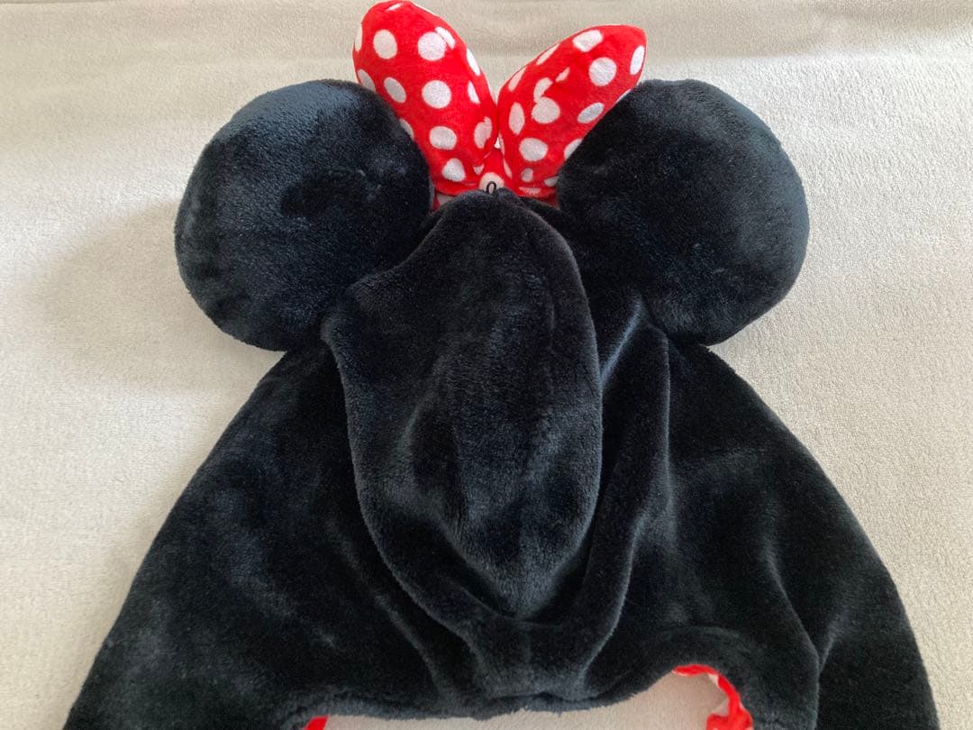 【美品】ディズニー ミニー マフラーファンキャップ