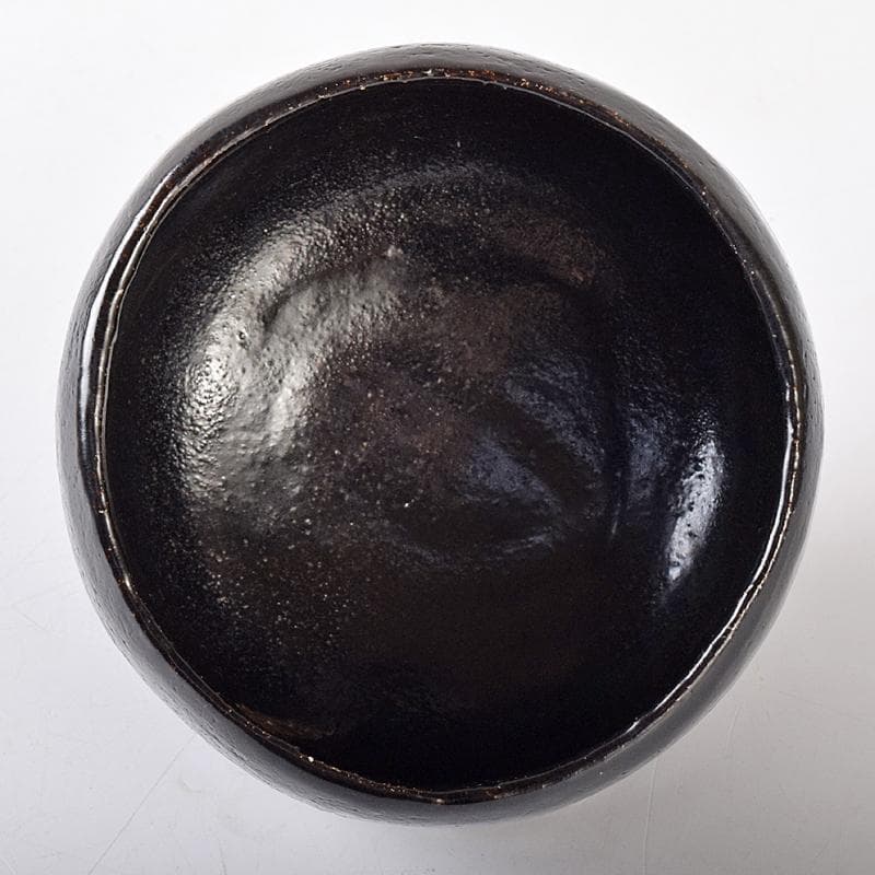 茶道具　楽吉左衛門　黒楽茶碗　共箱　M　R8140