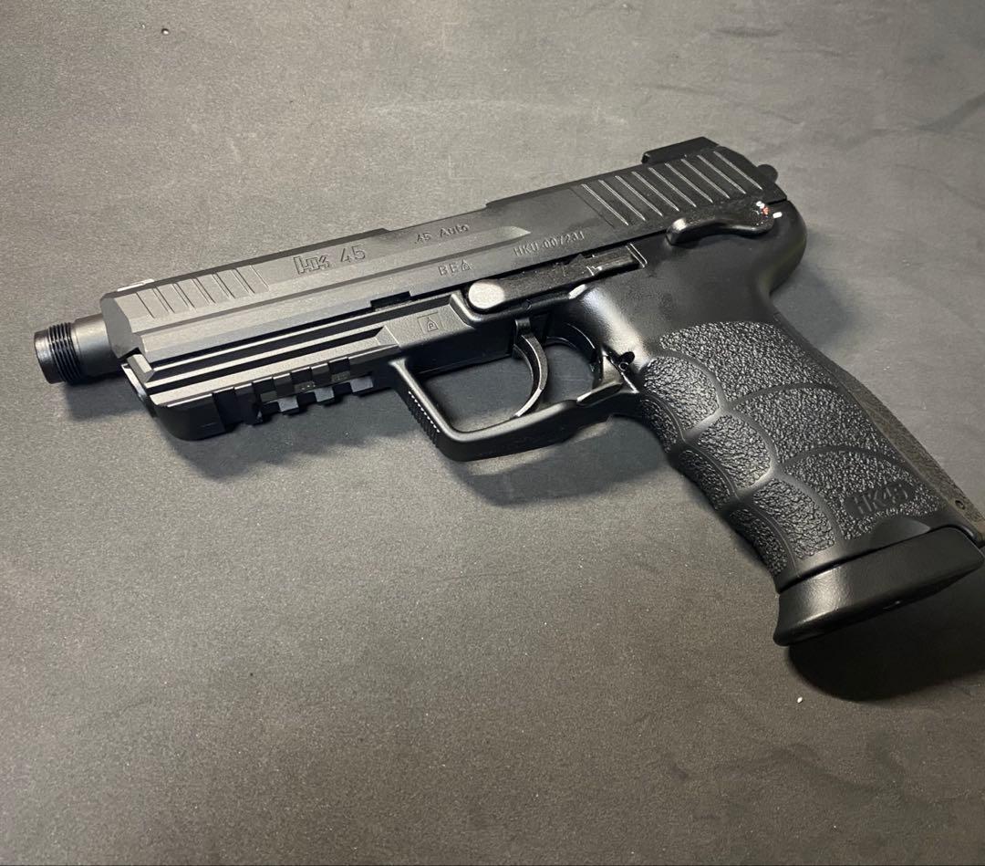 美品　東京マルイ HK45 タクティカルブラック ガスブローバック サイレンサ