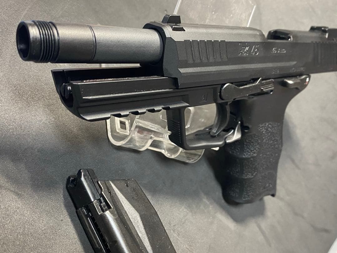 美品　東京マルイ HK45 タクティカルブラック ガスブローバック サイレンサ