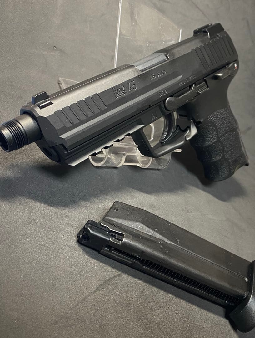 美品　東京マルイ HK45 タクティカルブラック ガスブローバック サイレンサ