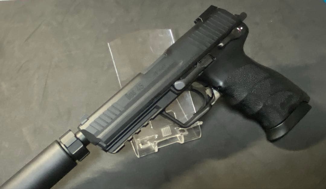 美品　東京マルイ HK45 タクティカルブラック ガスブローバック サイレンサ