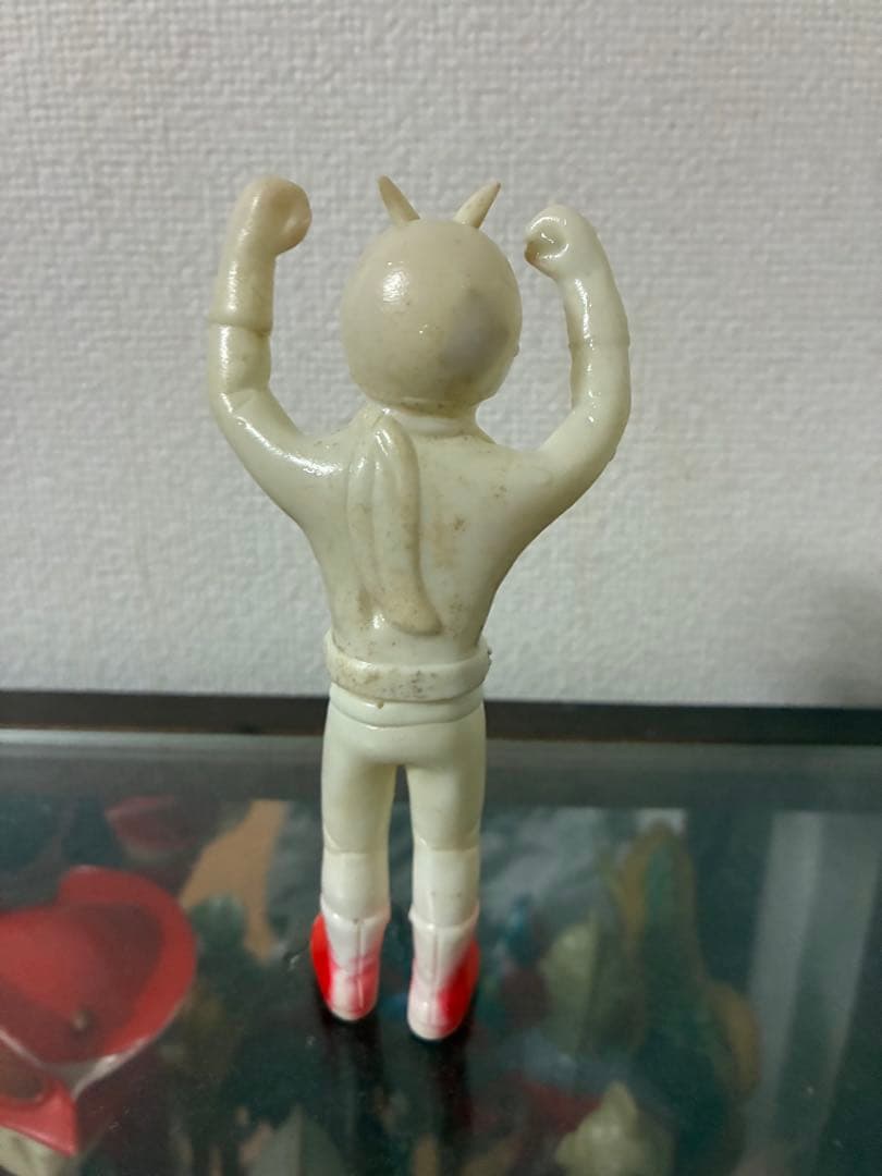 当時物、パチ無版権ソフビ　仮面ライダーエックス