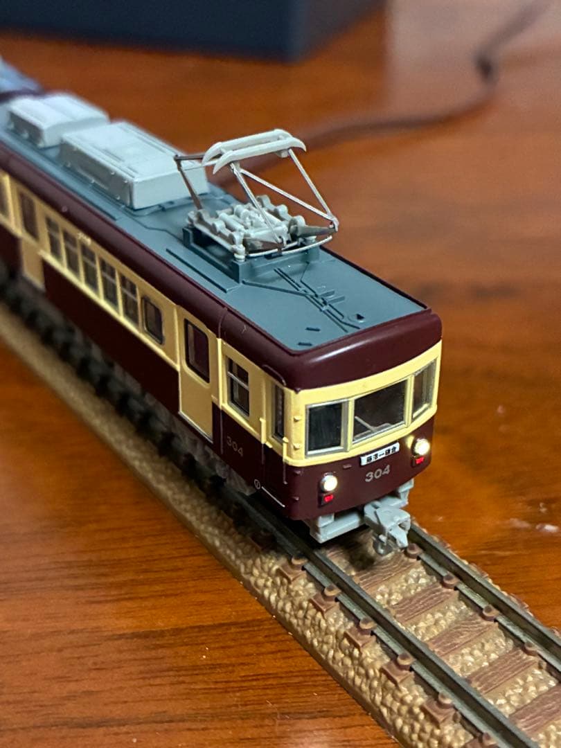 江ノ島電鉄300形「304F」チョコ電塗装(M車)モデモNT144動力動作確認済