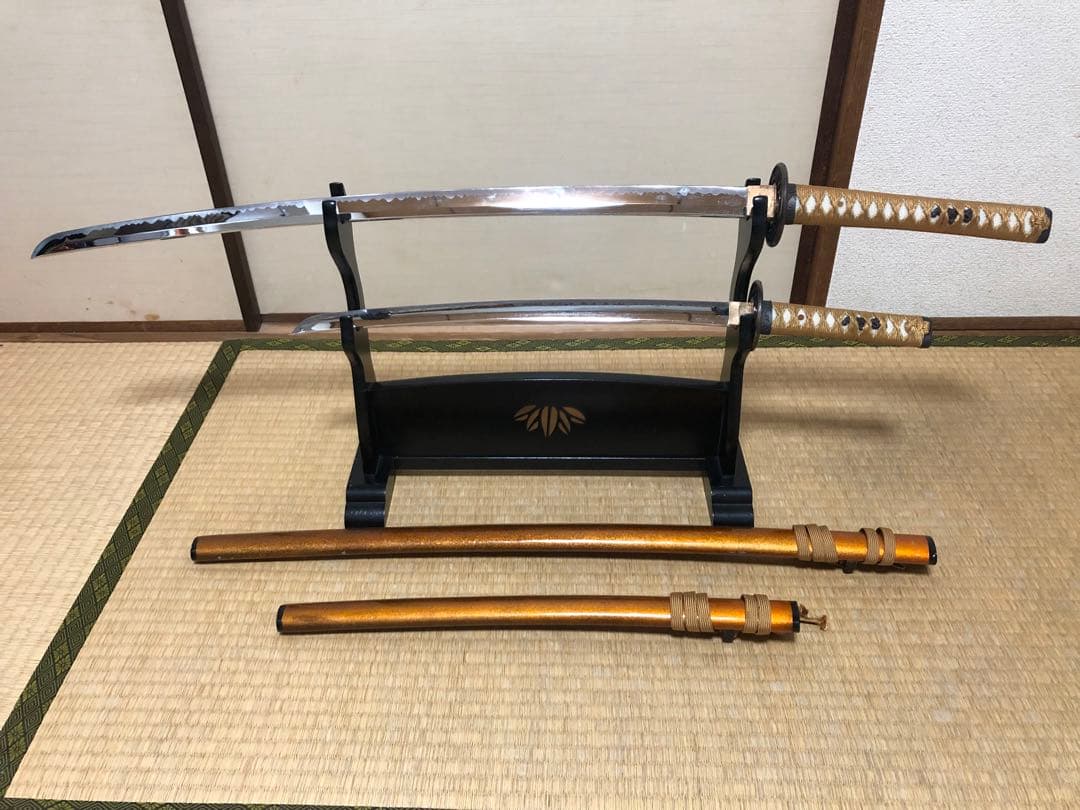 模造刀　大小　刀掛け　セット