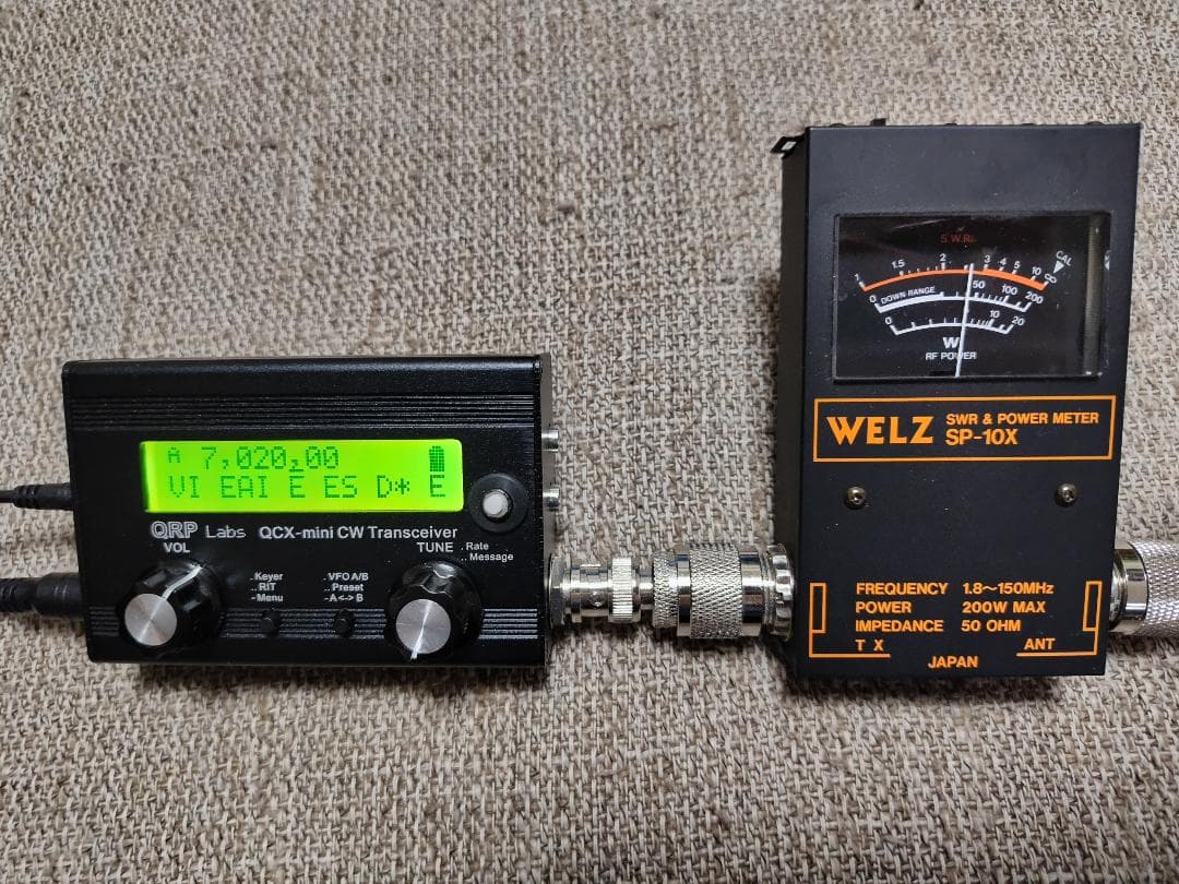 CW QRP 7Mhz トランシーバー QCX-mini 5W