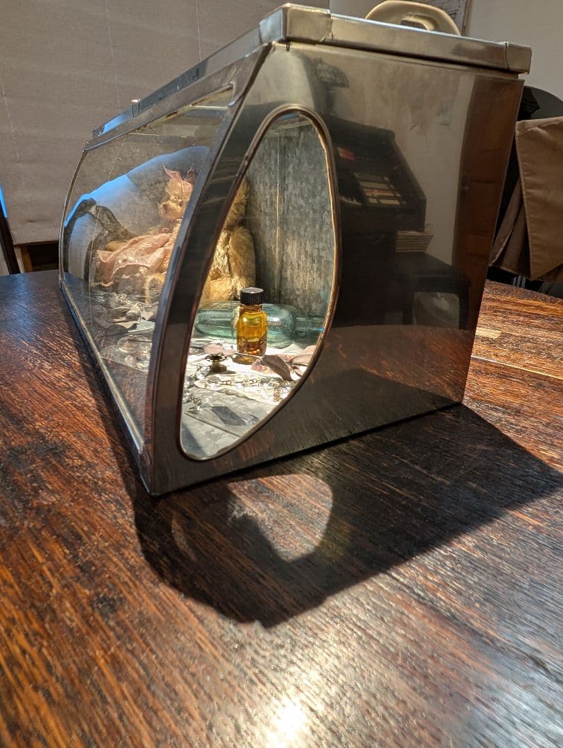 アンティーク ショーケース ガラスケース 蓋付