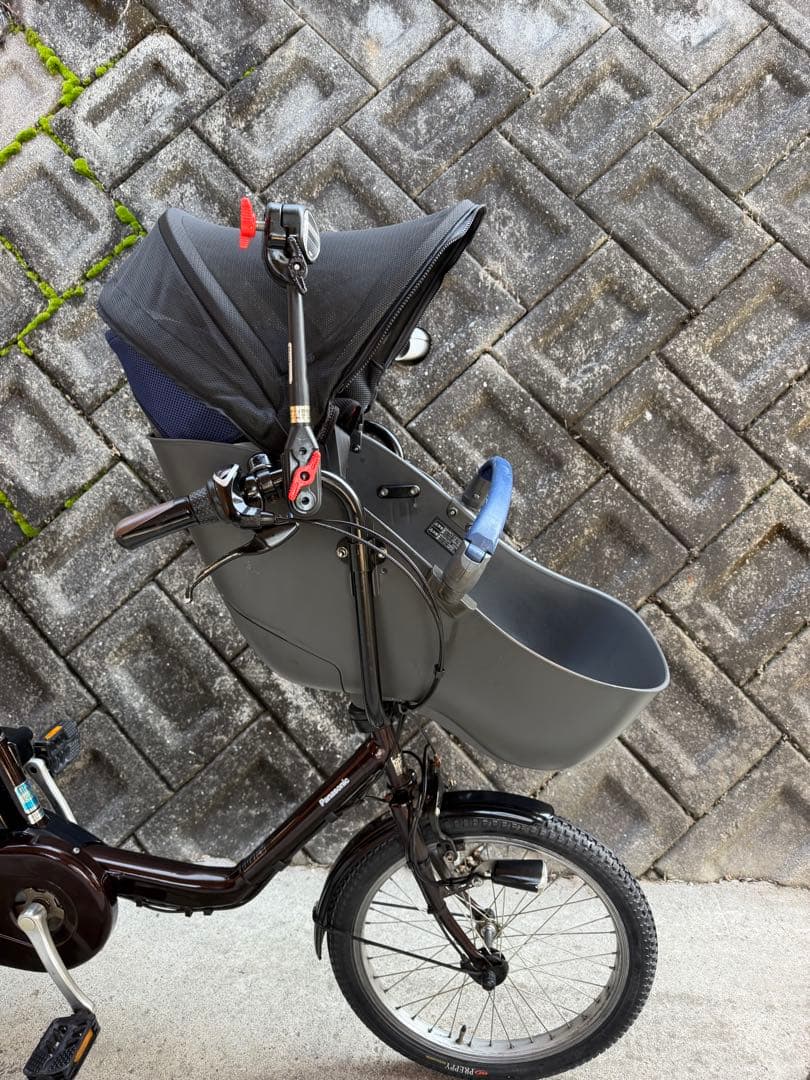 パナソニックミニDX チャイルドシート2台付き電動自転車