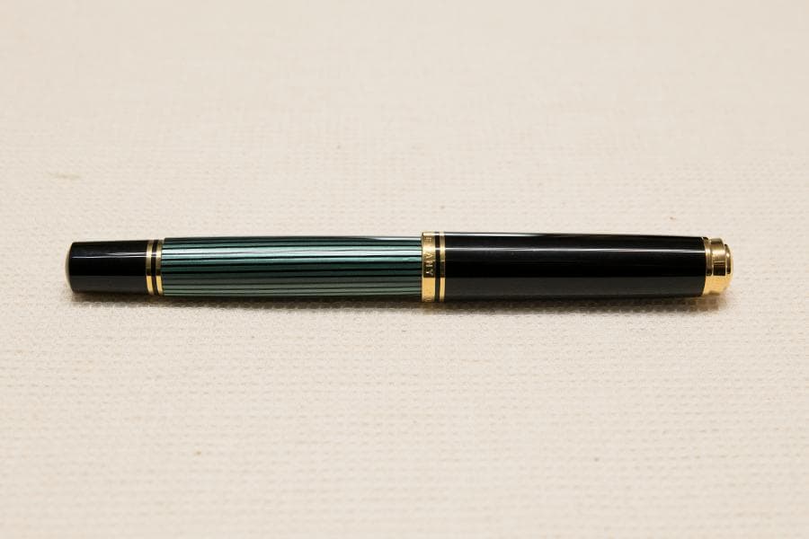 ペリカン 万年筆 スーベレーン M800 グリーンストライプ EF