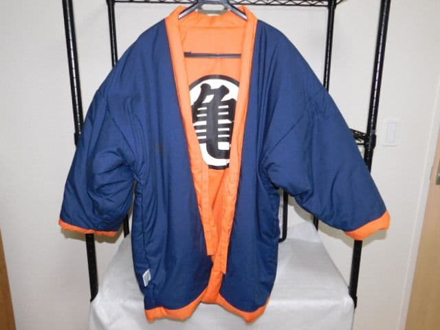 最終価格　はんてん　オレンジアウターLサイズ　生地厚手で温かい　ドラゴンボールZ