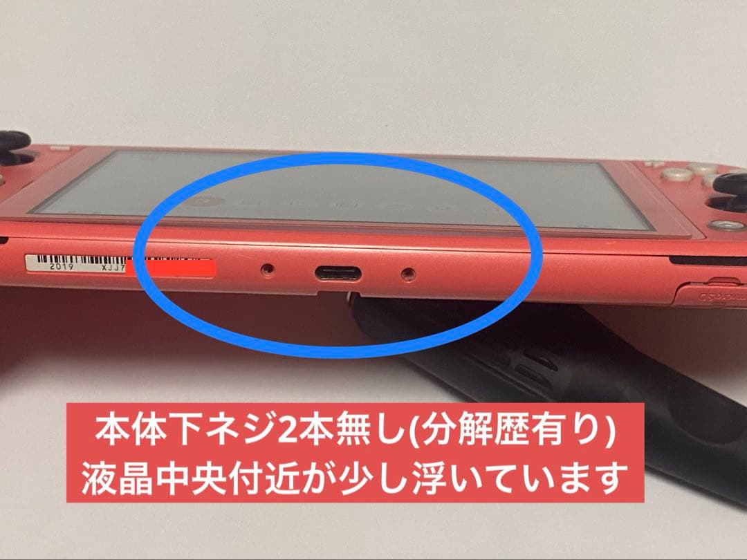 Nintendo Switch Lite ピンク本体動作品ですがジャンク出品です