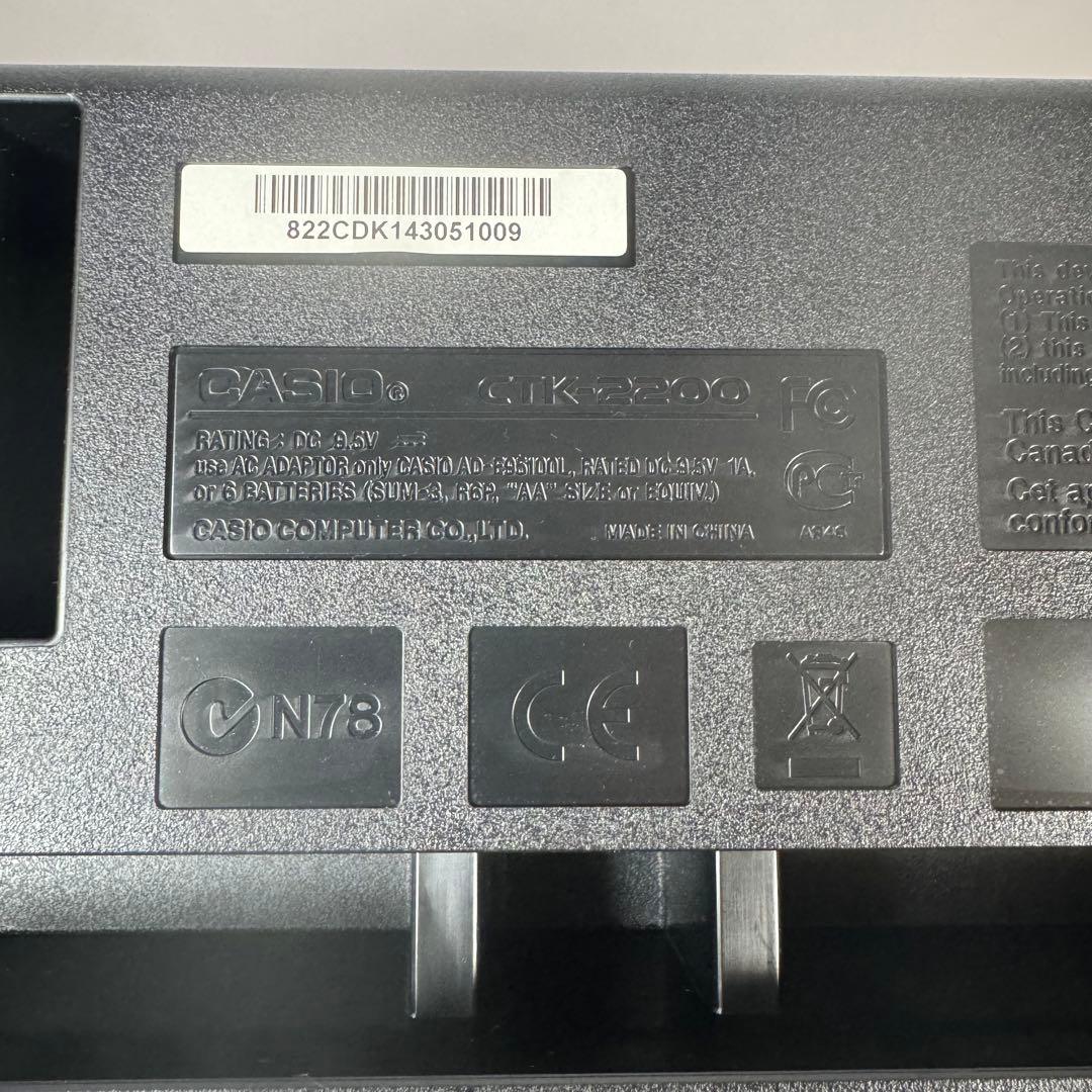 CASIO カシオ 電子キーボード CTK-2200 スタンド フットペダル付き