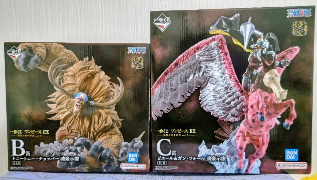 一番くじワンピースex 悪魔を宿す者達vol3魂豪示像BC賞２点セット