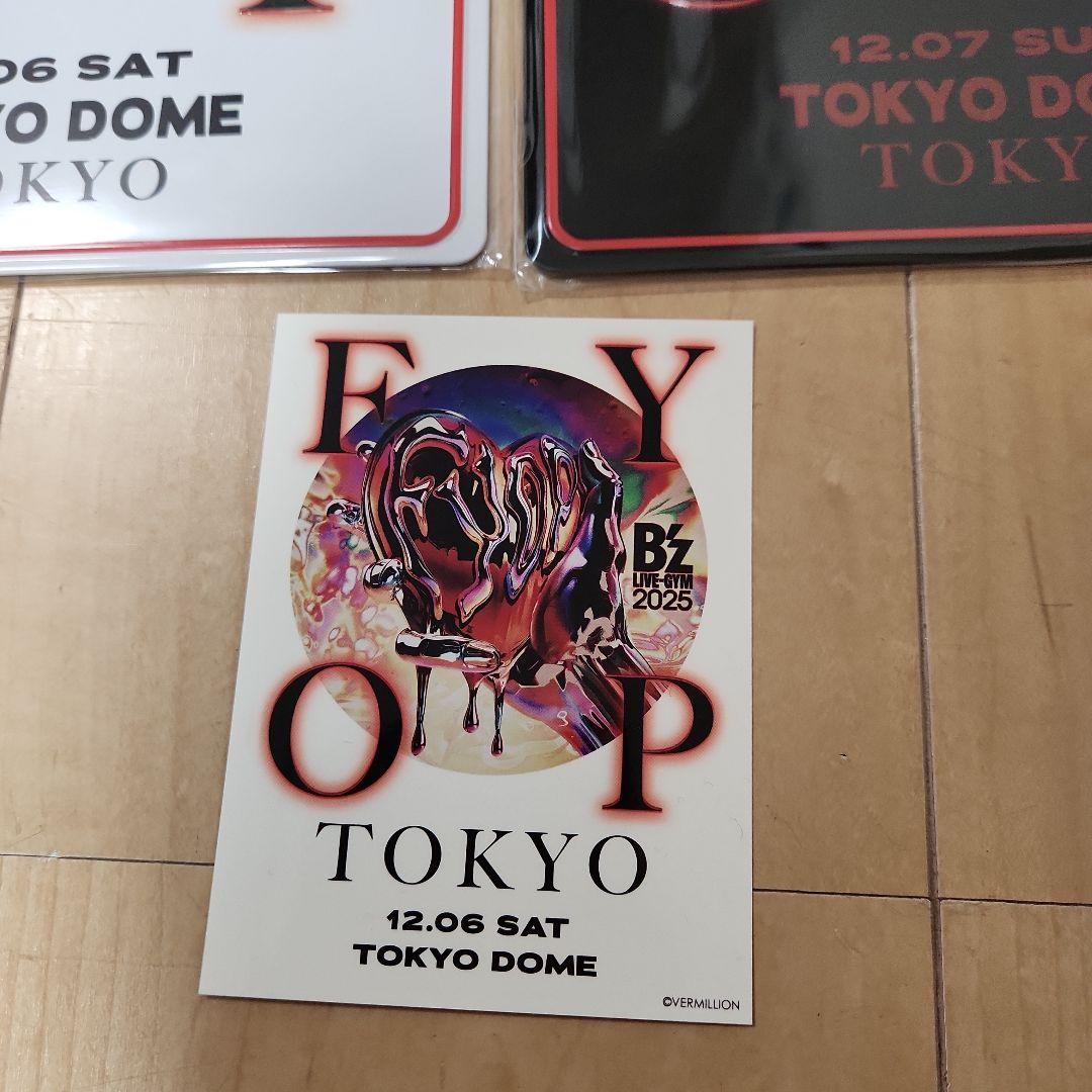 B'z FYOP　メモリアルプレート　東京ドーム　ステッカー　12/6 12/7