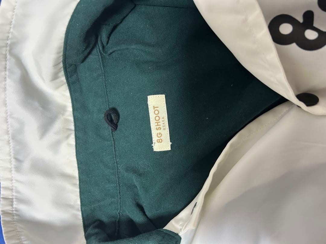 8G SHOOT COACH JACKET ホワイト