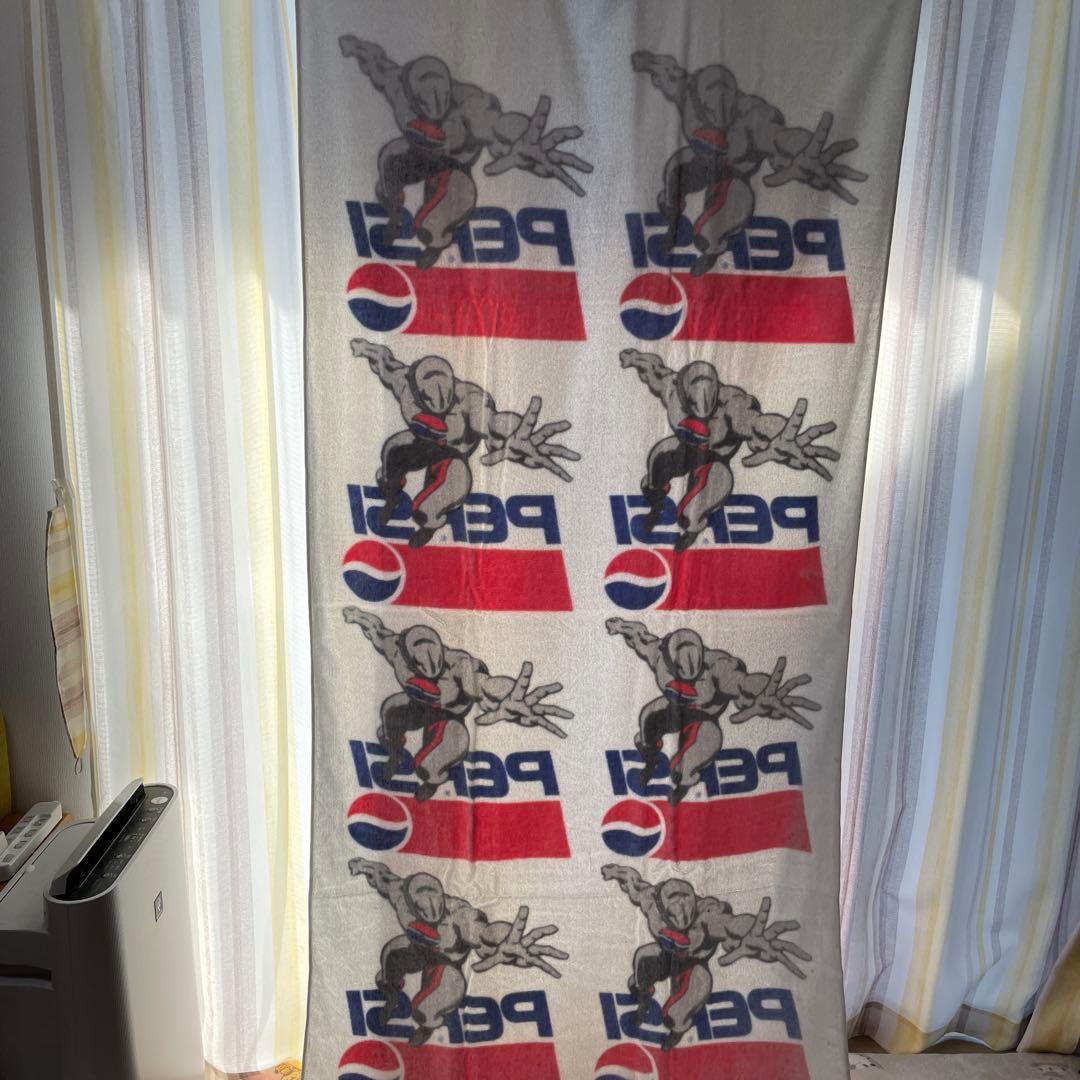 ★ PEPSI ペプシマン ジャンボタオル＆Tシャツセット　箱付き