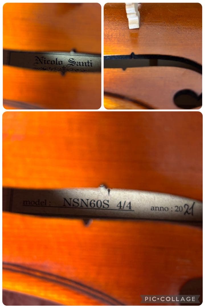 【付属品多数】ニコロサンティ　バイオリン　NSN60S 4/4 2021年