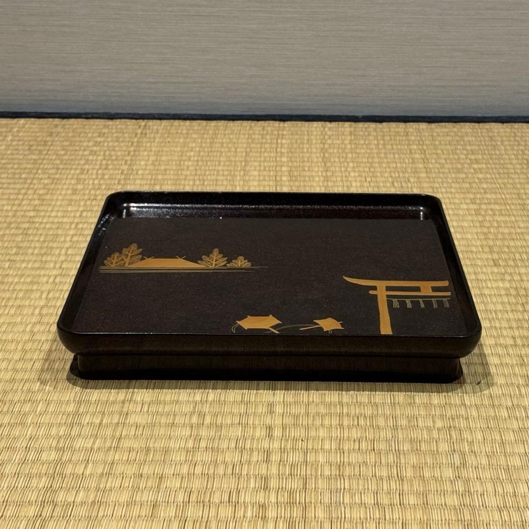 希少 20枚揃 総梨子地 蒔絵 吸物膳 絵替り 吉祥文様 大正〜昭和期 共箱