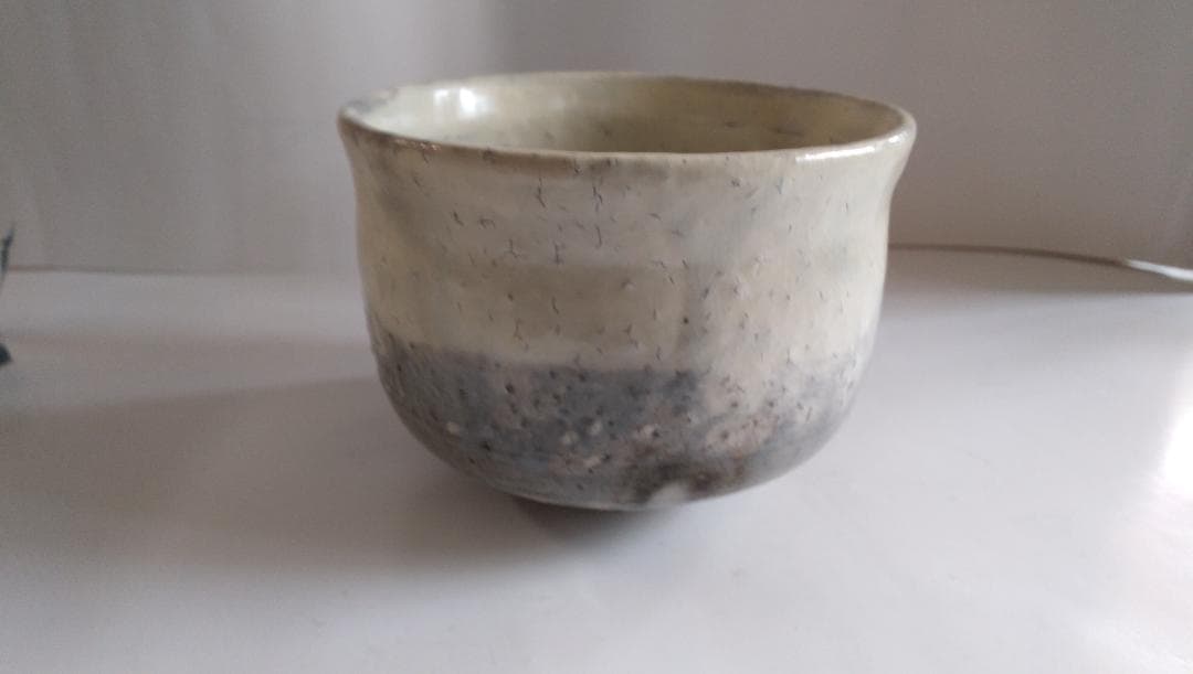 萩焼 清水啓功 上手物粉引 萩光悦茶碗 共箱 共布 栞 茶道具 抹茶碗 新品