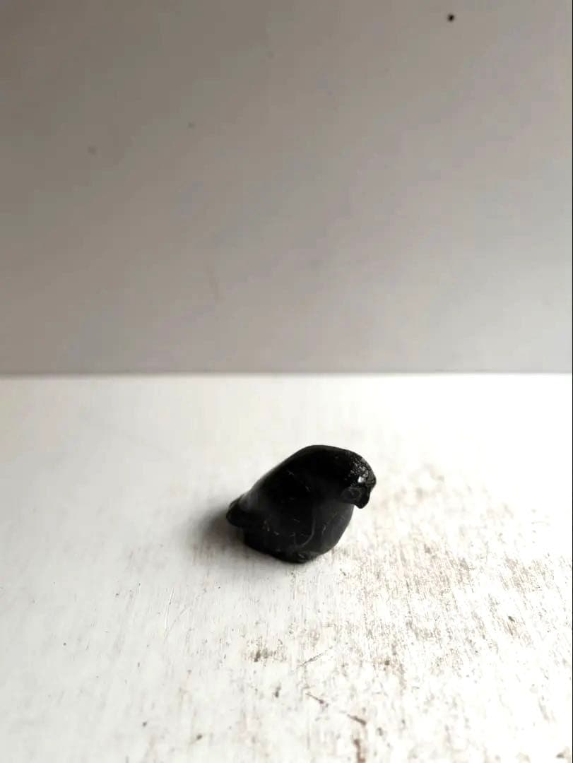 852 ヴィンテージ イヌイットアート 小鳥 ソープストーン カナダ政府公認