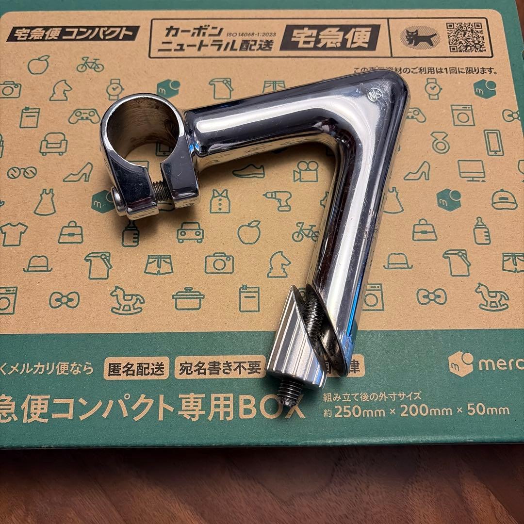L字型 クローム ステム クランプ付き NITTO 100