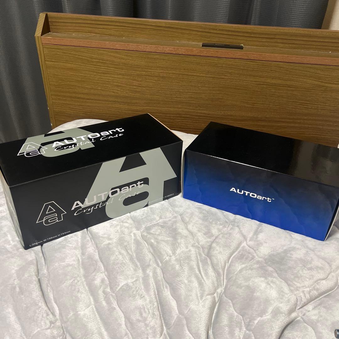AUTOart 1/18 ケンメリ GT-R ホワイト /クリスタルケース付