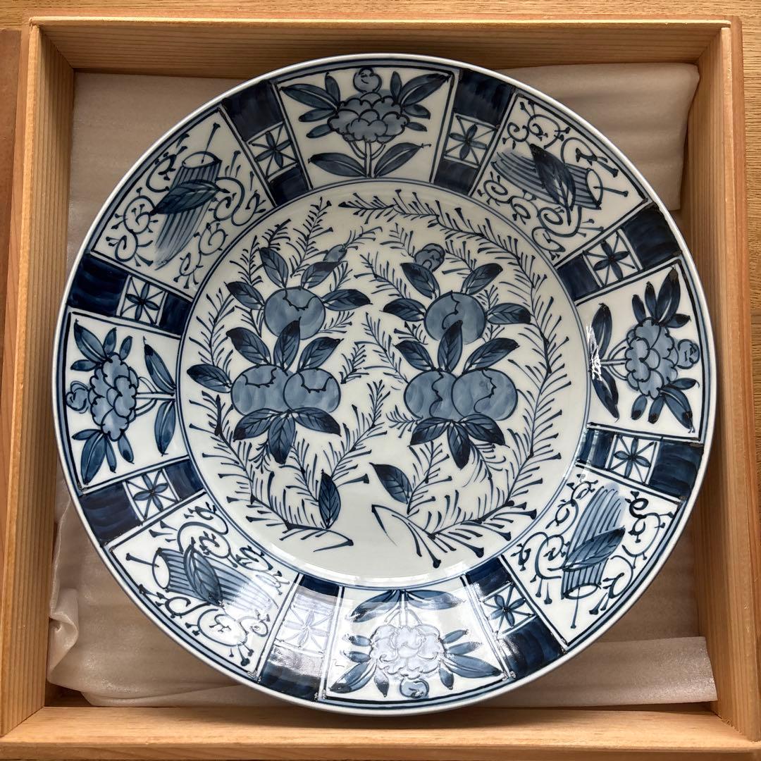 有田焼　大皿 陶磁器 木箱付き