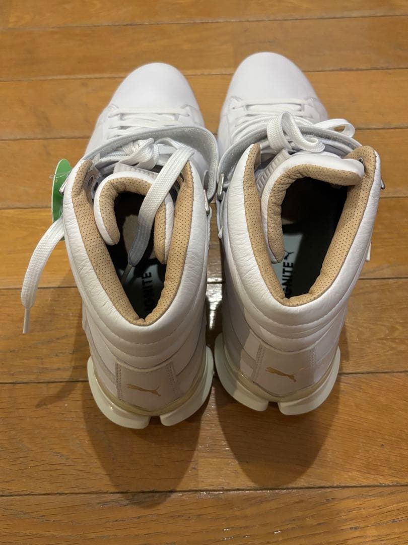 PUMA プーマ　タイタンツアーイグナイトハイトップゴルフシューズ　ホワイト