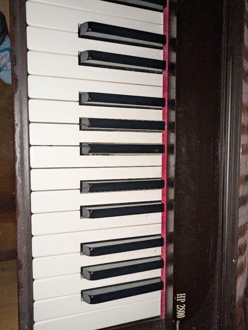 【ジャンク品】Roland 電子ピアノ HP 2800　88鍵 黒 電子ピアノ