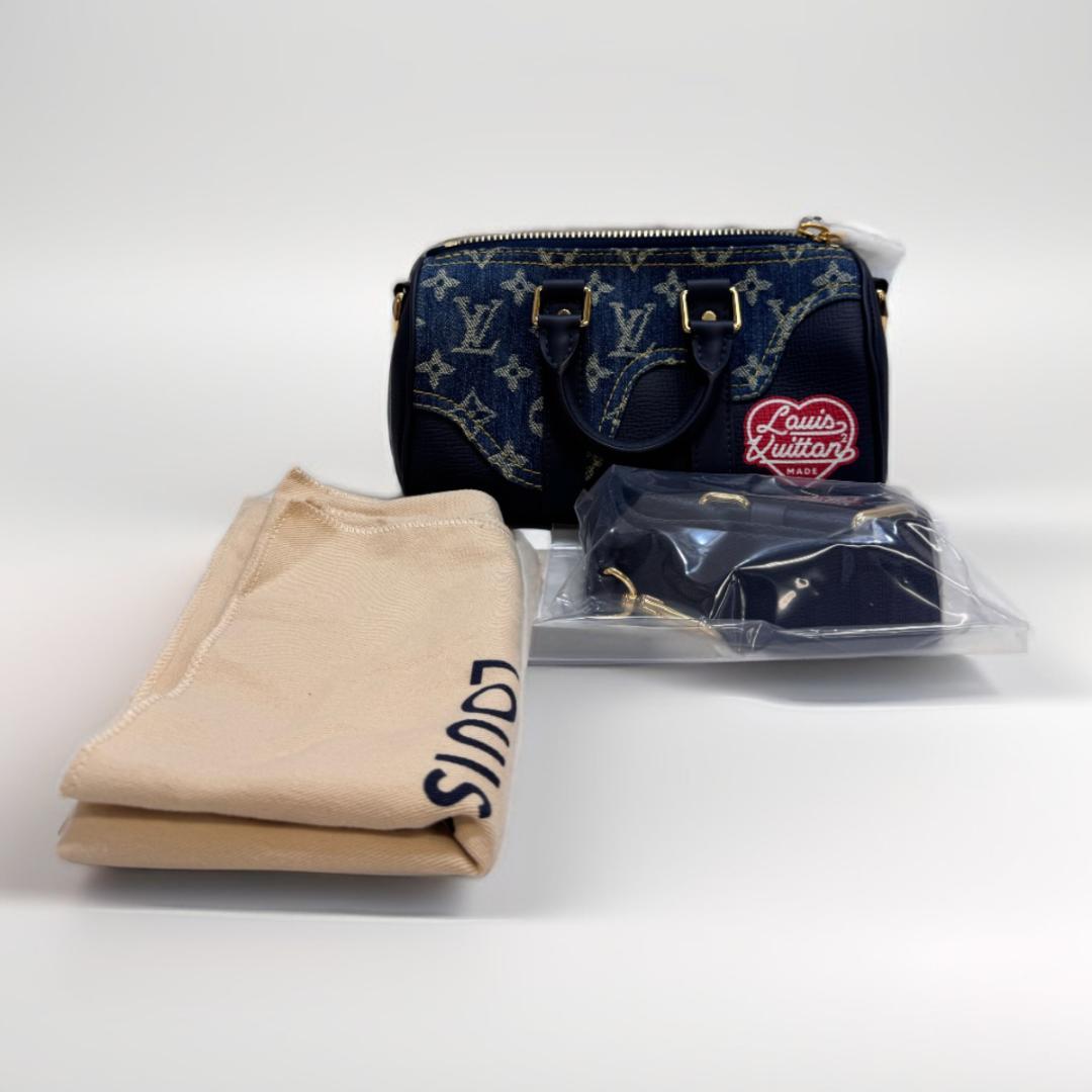 极美品！！Louis Vuitton デニムボウリングバッグ