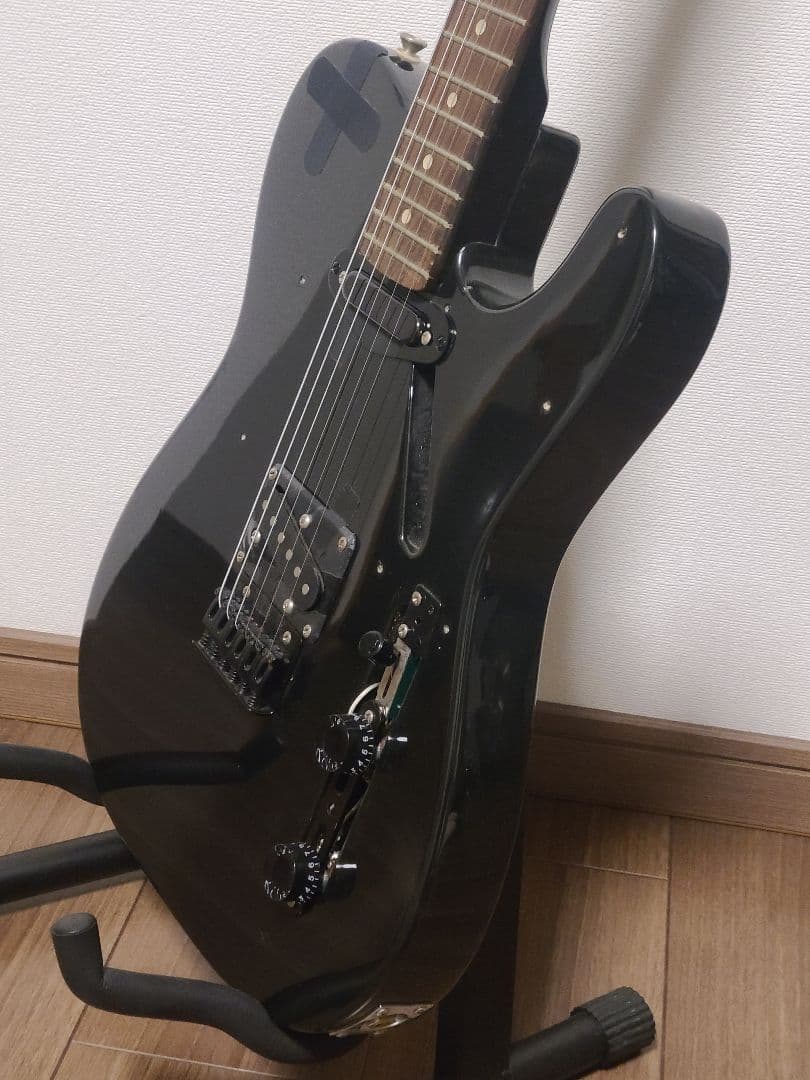 【カスタム品】テレキャスター オールブラック エレキギター 改造
