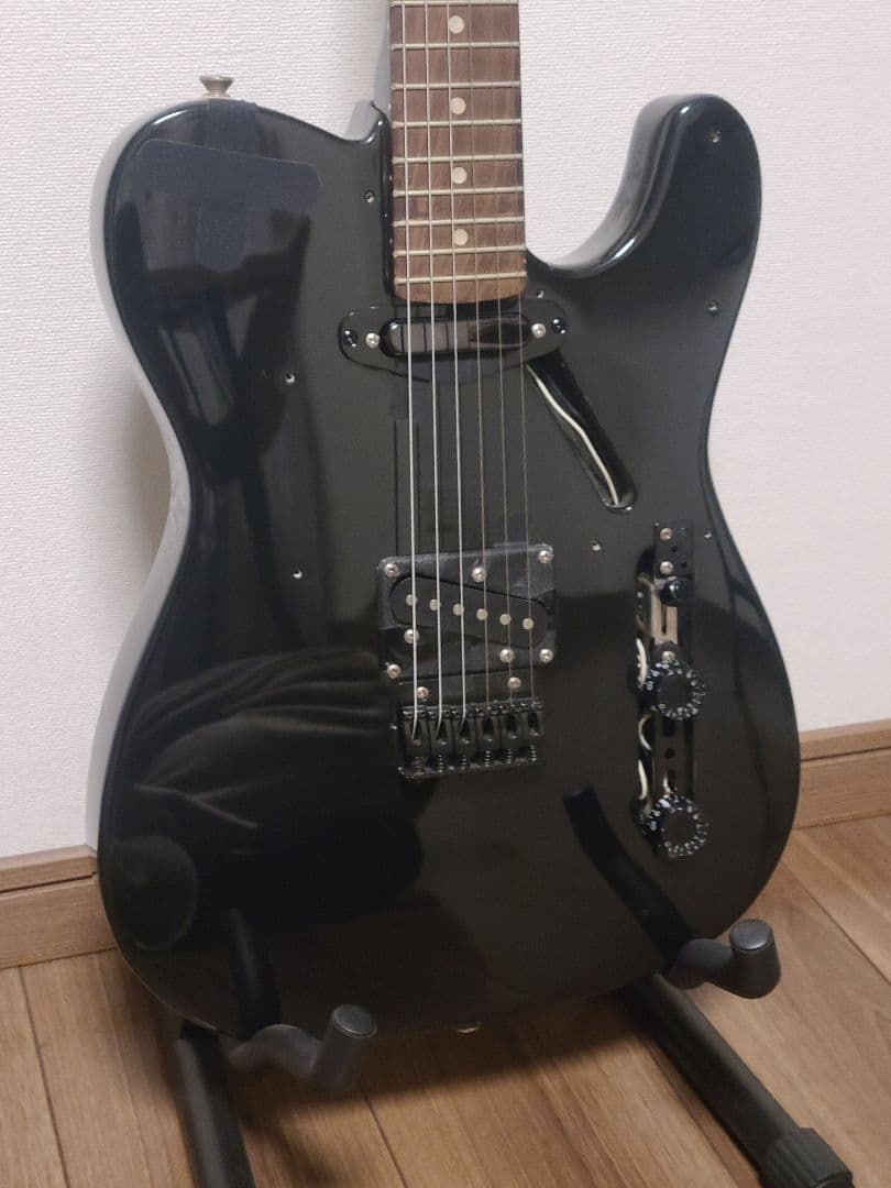 【カスタム品】テレキャスター オールブラック エレキギター 改造