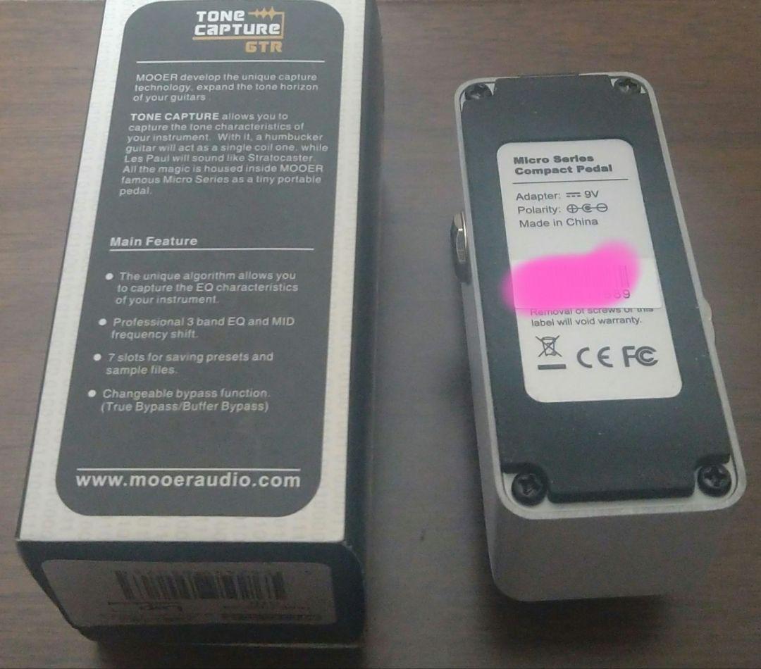 MOOER 「Tone Capture GTR」　トーンキャプチャー ムーア