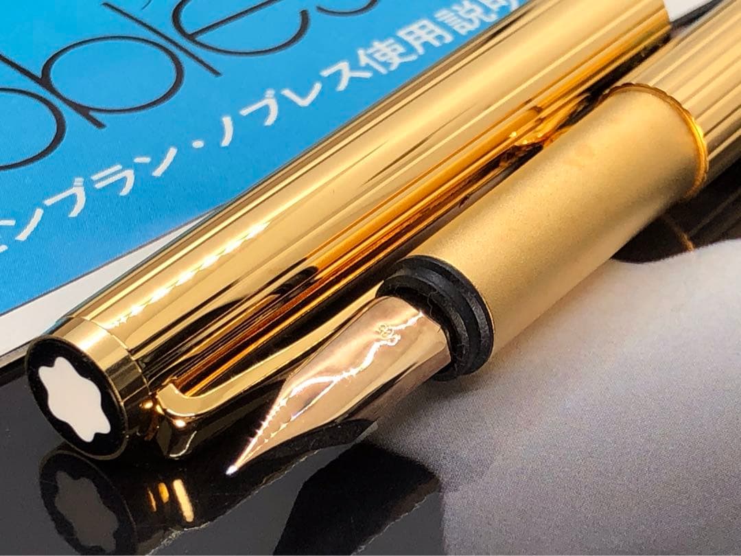 ※お宝未使用！金運を呼ぶ総金張り価値の高い逸品！No1147ノブレス★モンブラン