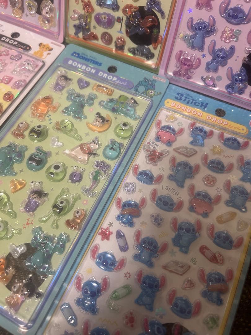 【正規品】ボンボンドロップシール　ディズニー　8種