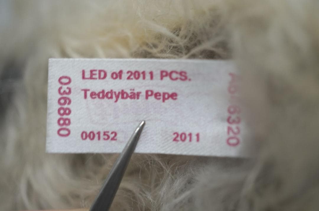 【M02-08】 Steiff シュタイフ PEPE ペペ テディベア 2011