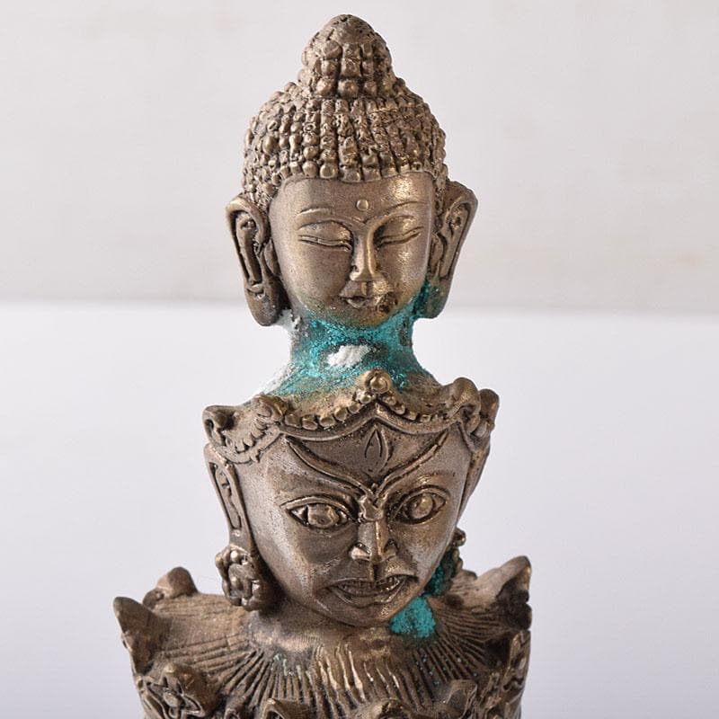 仏教美術　古銅青銅　十一面観音菩薩像　仏像　置物　C　7798