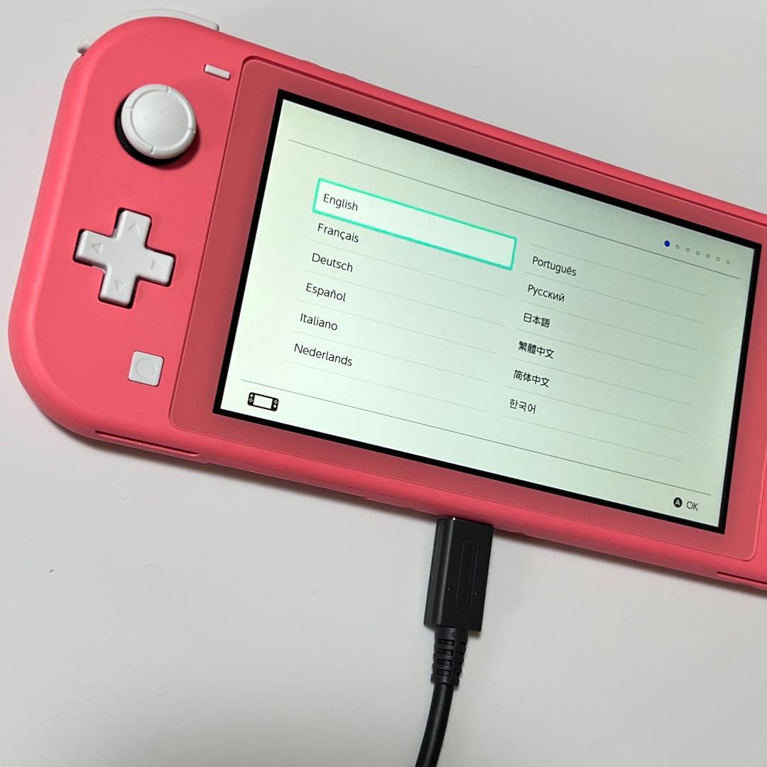 Nintendo Switch Lite コーラル 本体 箱・充電器付初期化済み