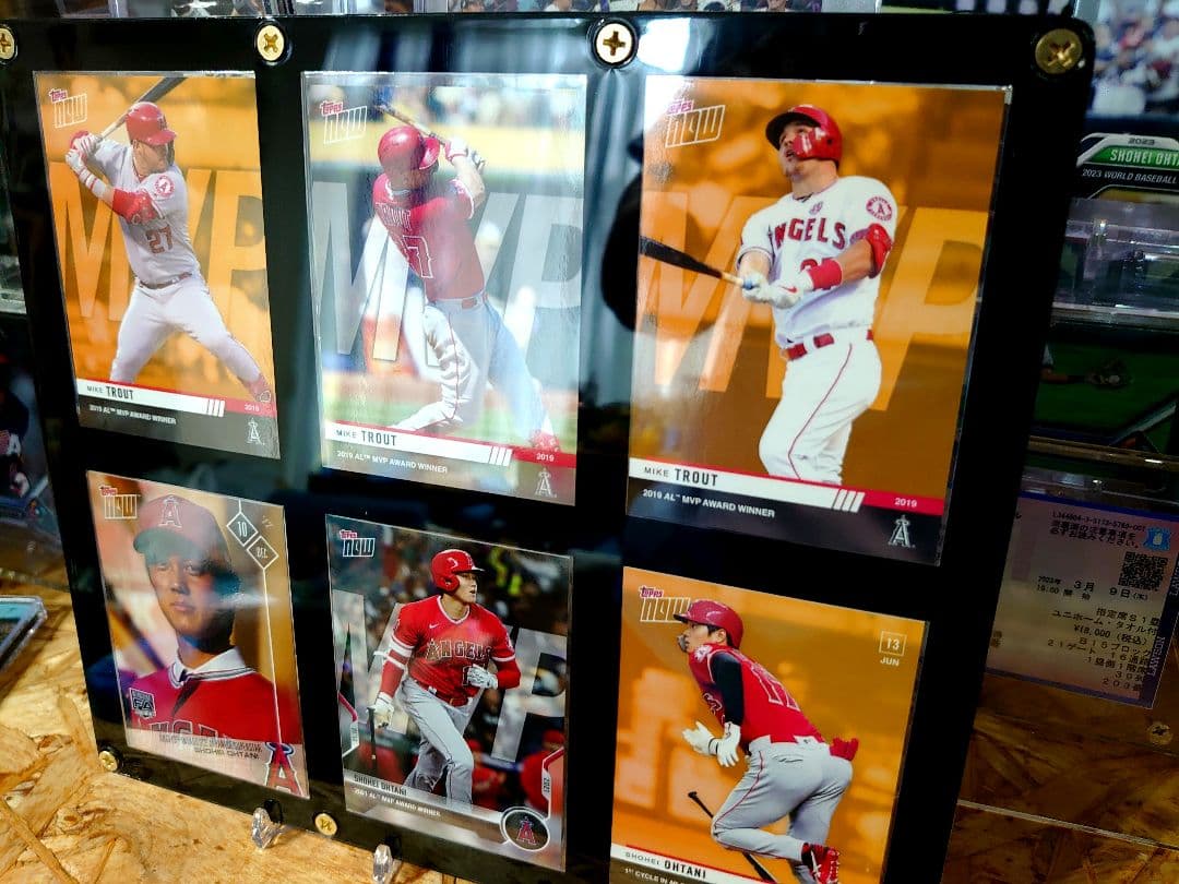 大谷翔平&トラウト topps now MVP award special