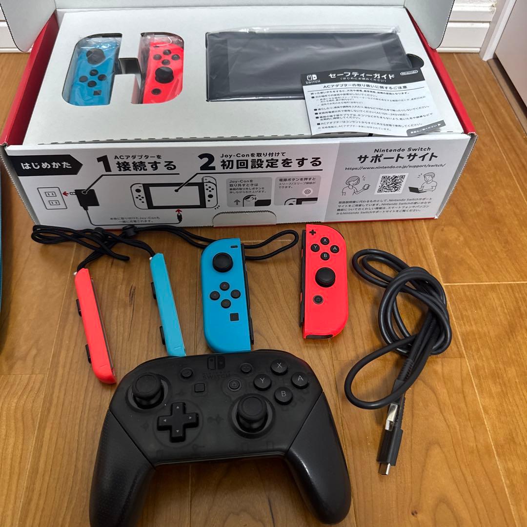 Nintendo Switch 本体 赤青 Joy-Con ゲームソフト付き