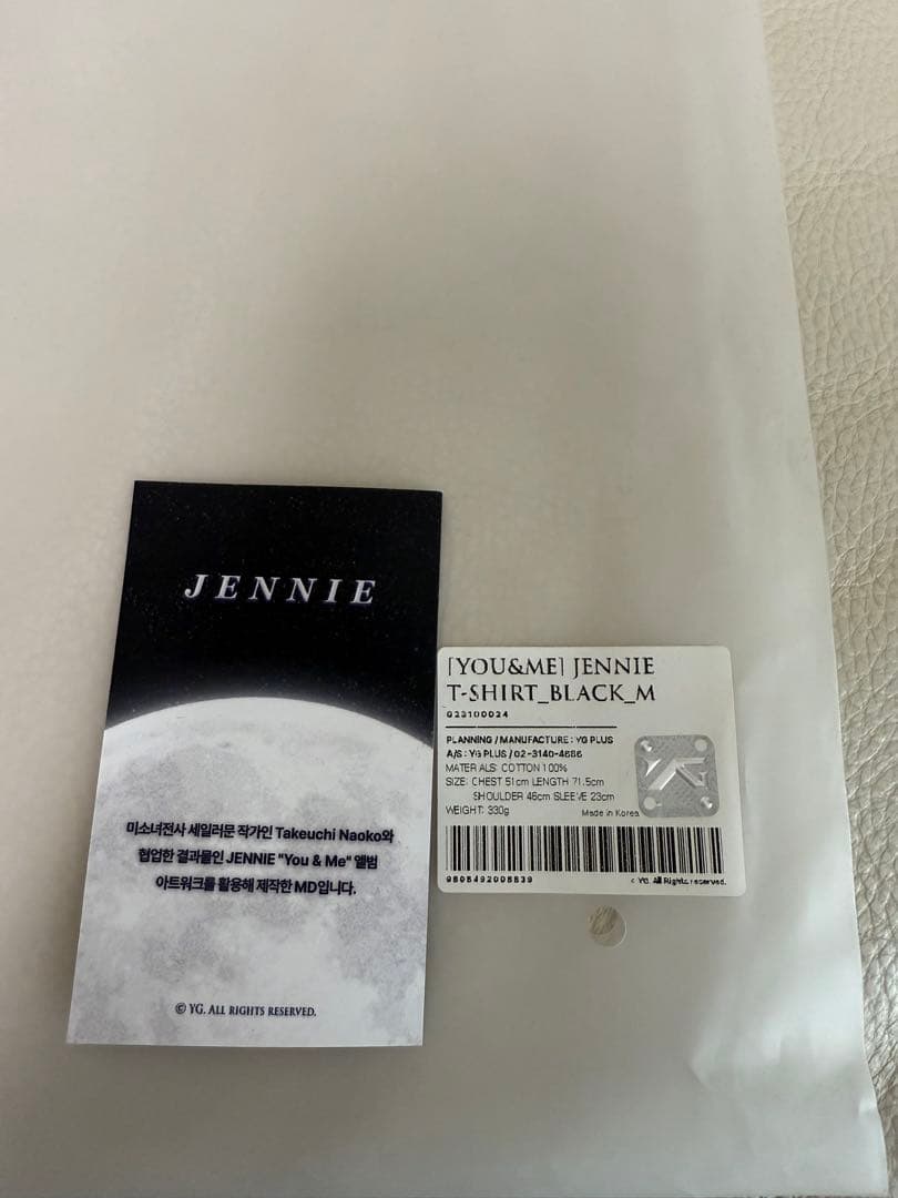 BLACKPINK ジェニ You&Me Tシャツ Mサイズ ブラック