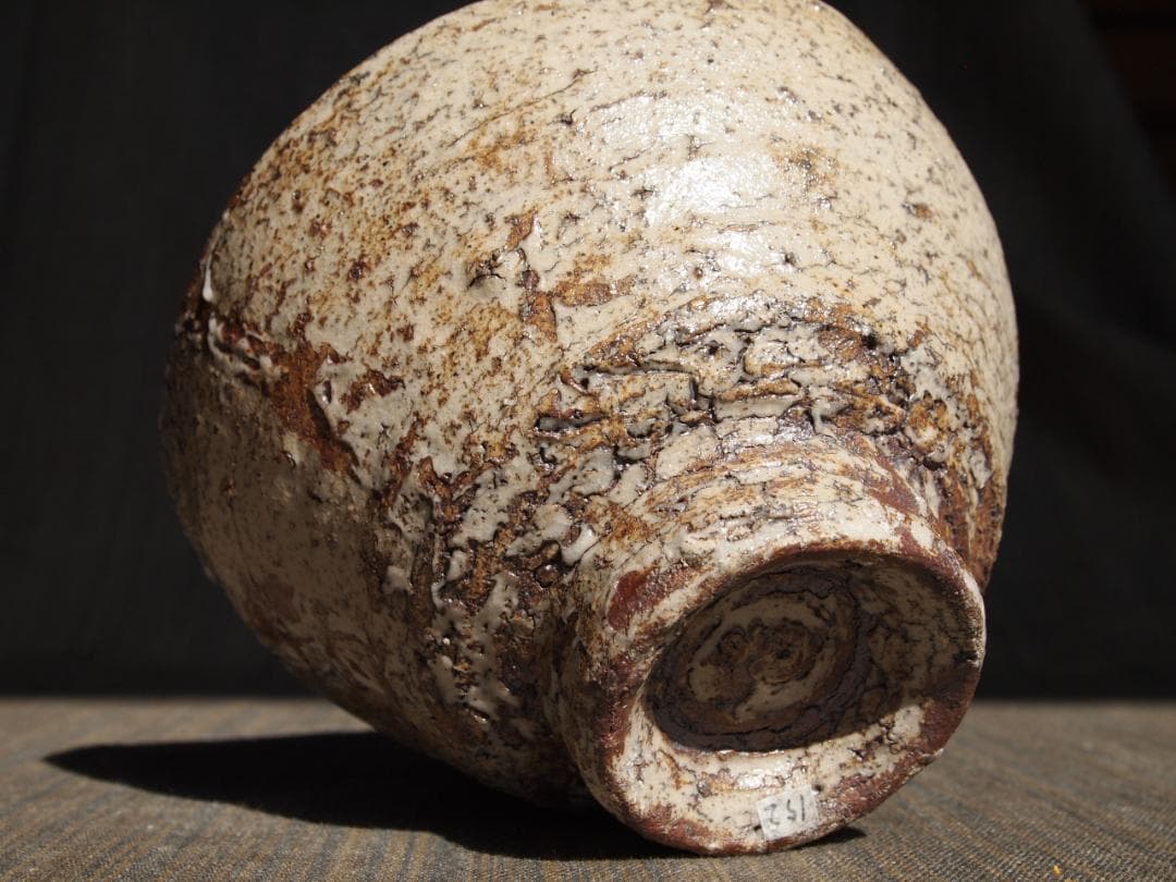 新作★高島聡平【師：伊勢崎淳】★（備前）茶碗★共箱・布