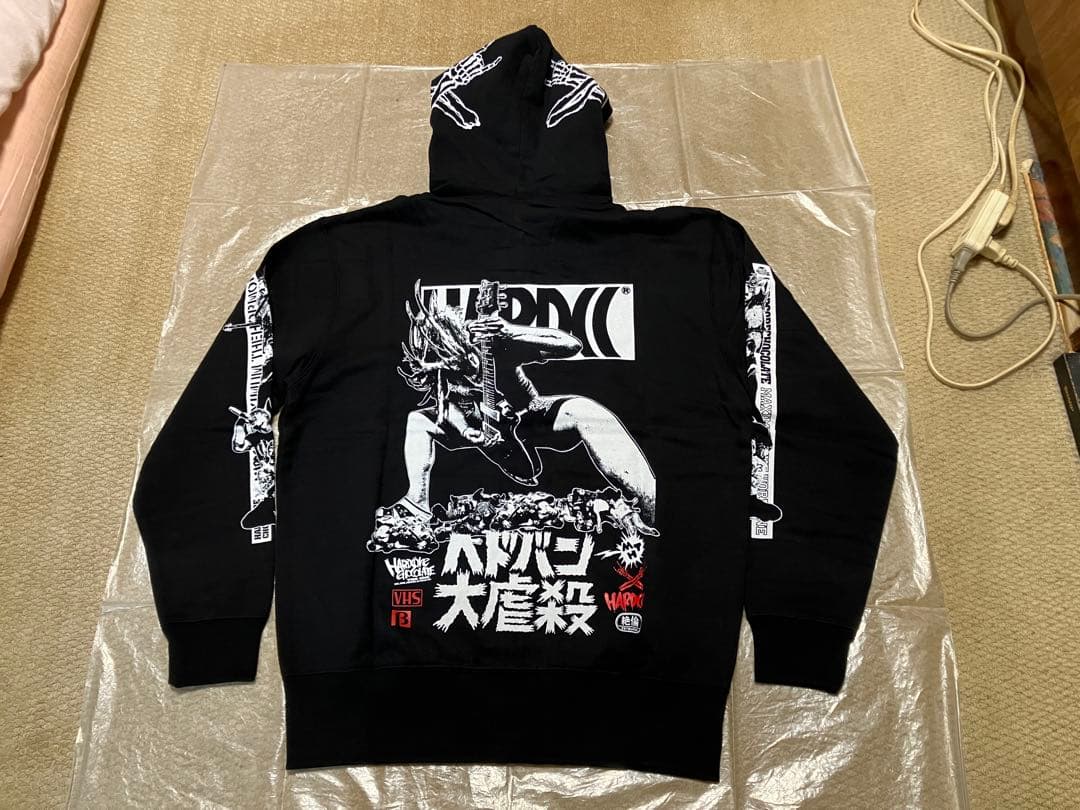 マキシマム ザ ホルモン ハードコアチョコレート ヘドバン大虐殺 パーカー L