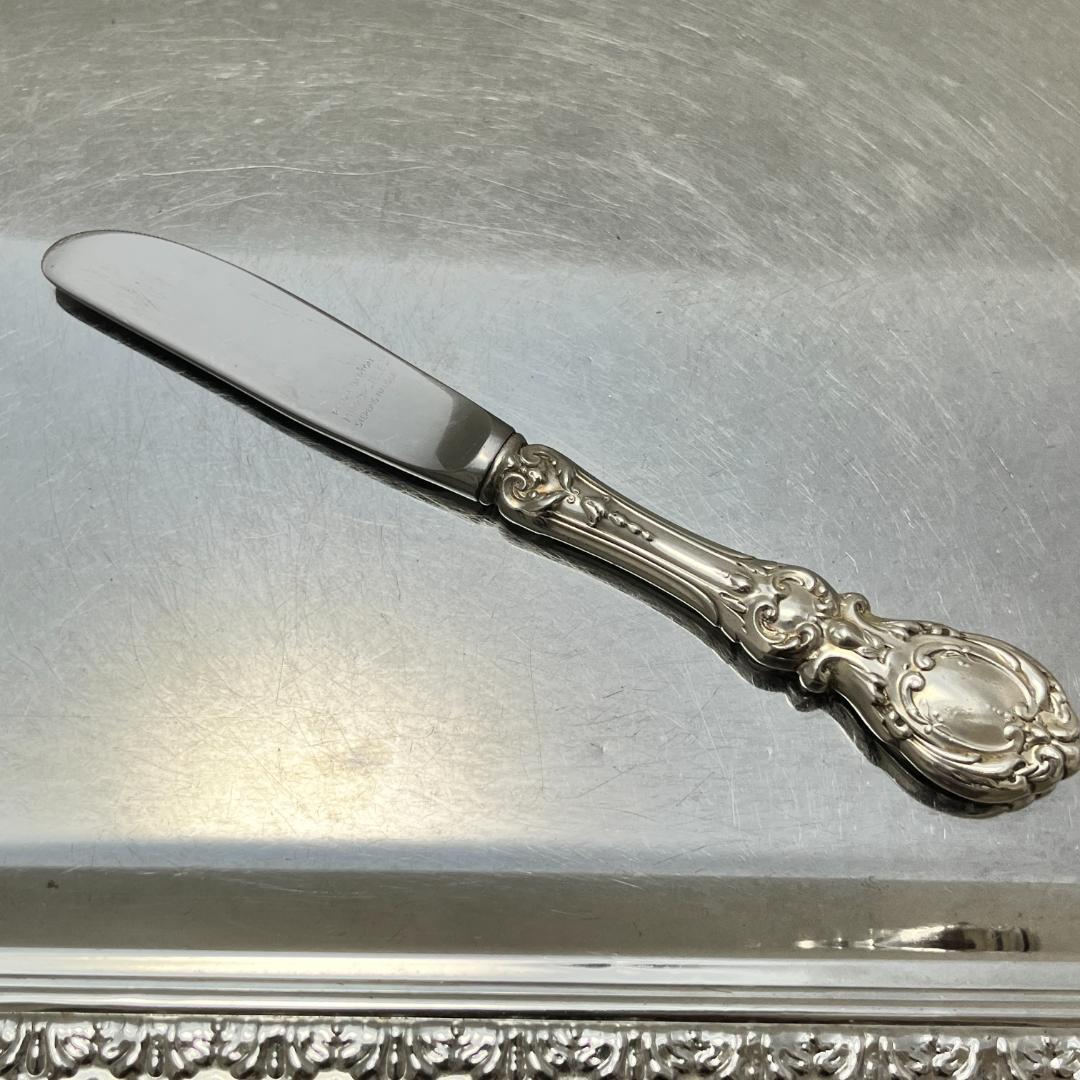 【Reed & Barton】 【純銀ハンドル】バターナイフ Francis I