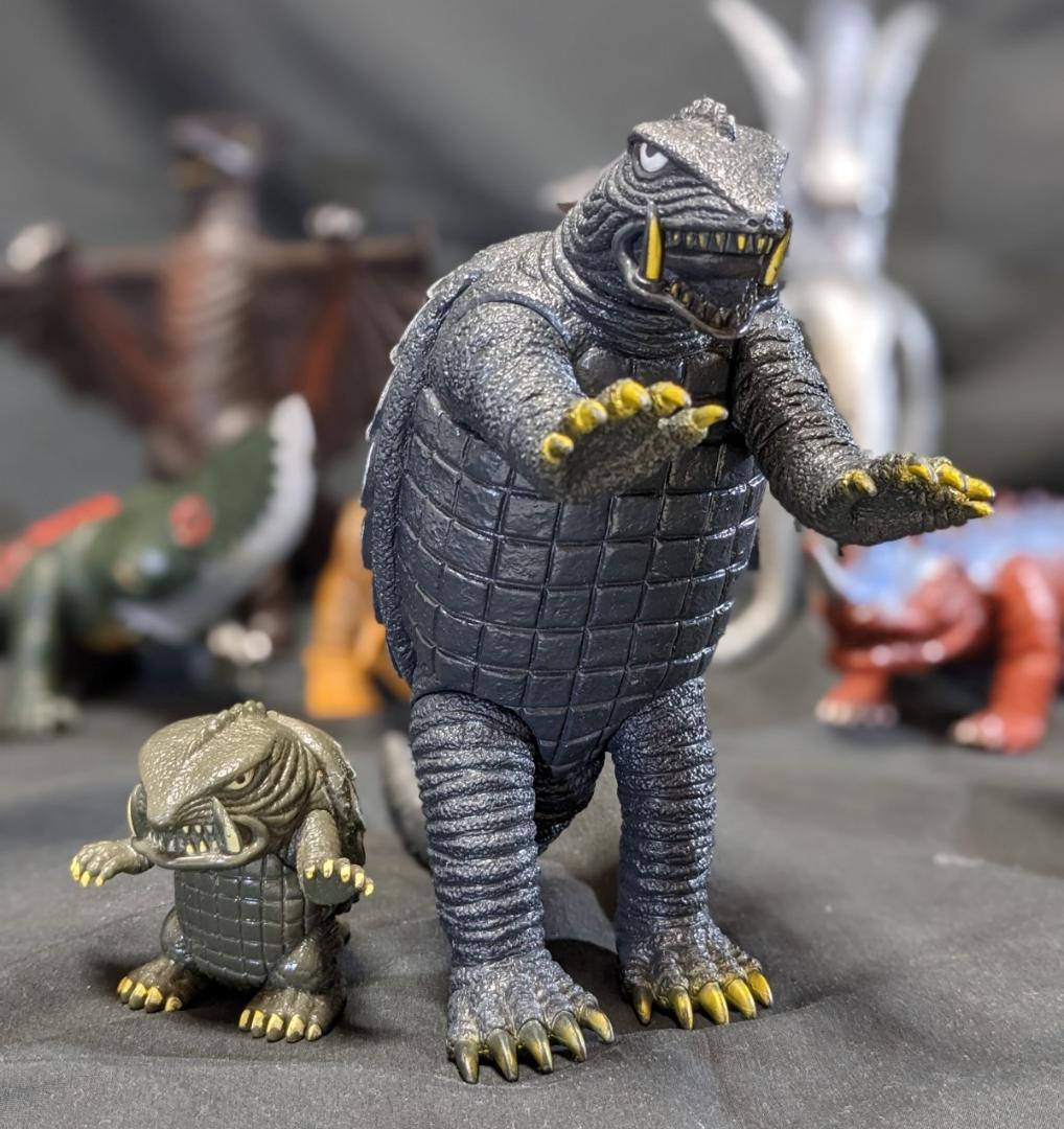 昭和ガメラ＆登場怪獣（バンダイ）ソフビフィギュア・コンプリート７体セット＋1