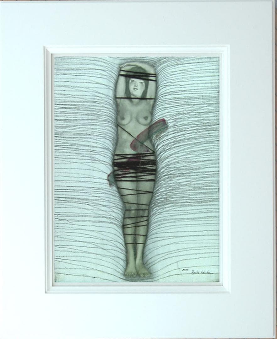 油絵 菅家令子 絵 絵画インテリア 額付(白) F6-202023 人物 女性像