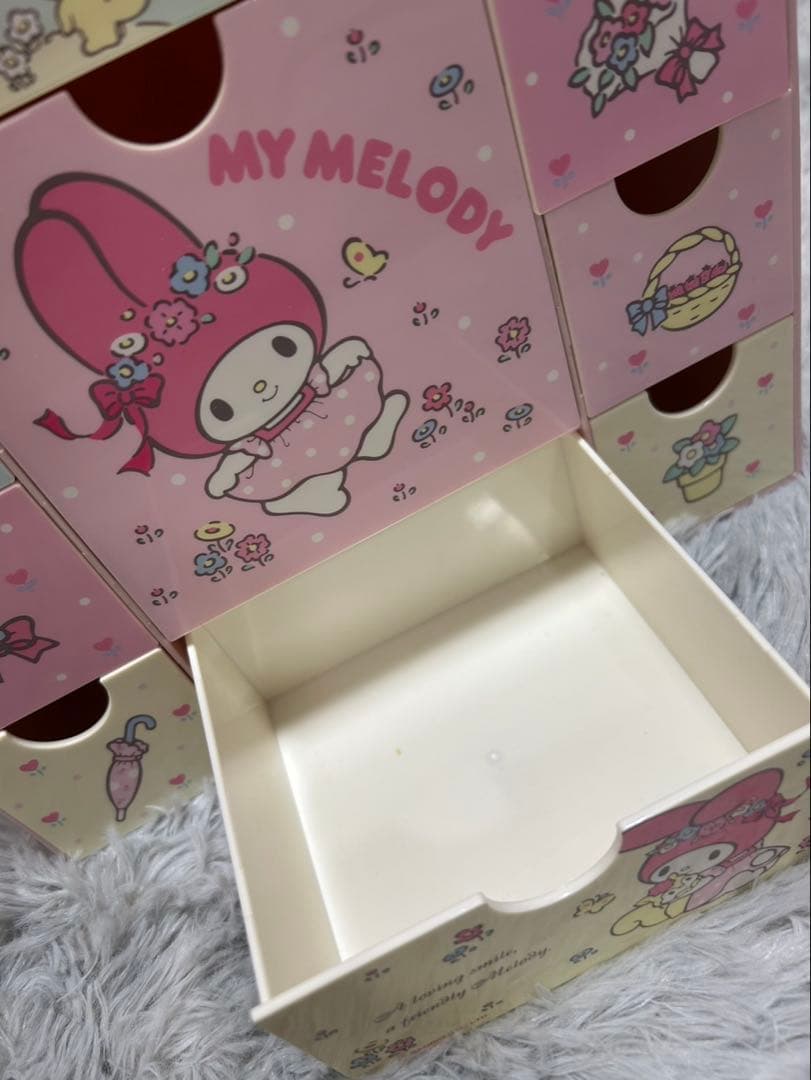 マイメロディ 引き出し卓上チェスト